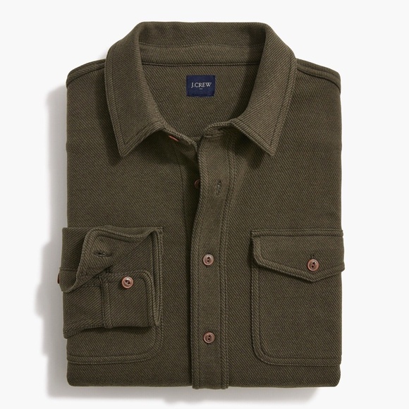 J. Crew Factory Other - JCREW Size S Double-Knit Work Shirt in Olive $98 CA914